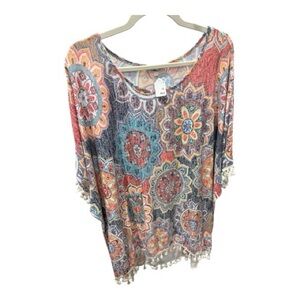 Bohemian Floral Women's Swim Coverup